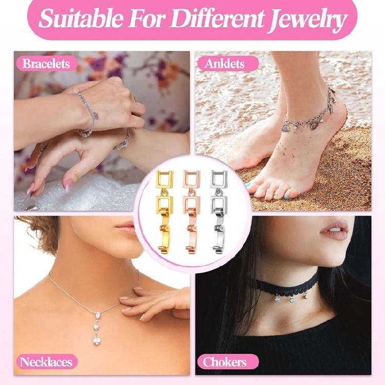 5 Pièces Rallonges de Bijoux Fermoirs Rallonges de Bracelet pour Loisirs Création de Bijoux