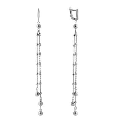 Silver Earrings Without Stones (2048398)