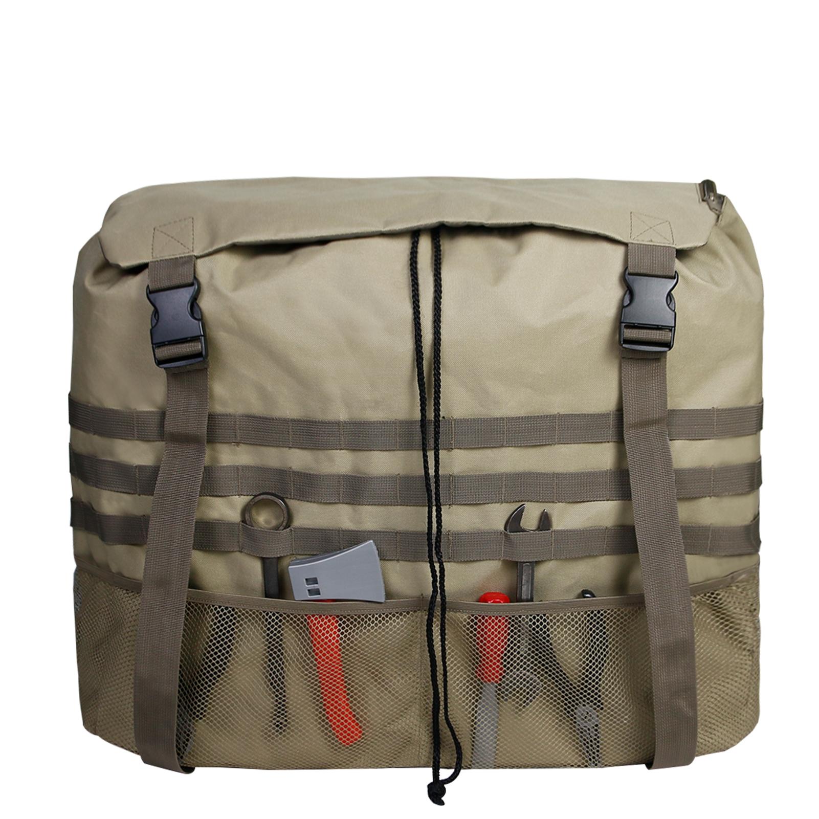 

Сумка для хранения шин для кемпинга на открытом воздухе, сумка для хранения автомобильных шин из ткани Оксфорд с регулируемой длиной, пластиковой пряжкой и кулиской Khaki хаки