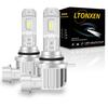 LTONXEN HB4 LED Integrated Vehicle Inspection Super Bright White Integrated 9006 HB4 LED with Noise Set of 2 Headlights, Compact, Design, Compliant,