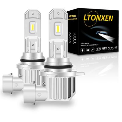 LTONXEN HB4 LED Integrated Vehicle Inspection Super Bright White Integrated 9006 HB4 LED with Noise Set of 2 Headlights, Compact, Design, Compliant,