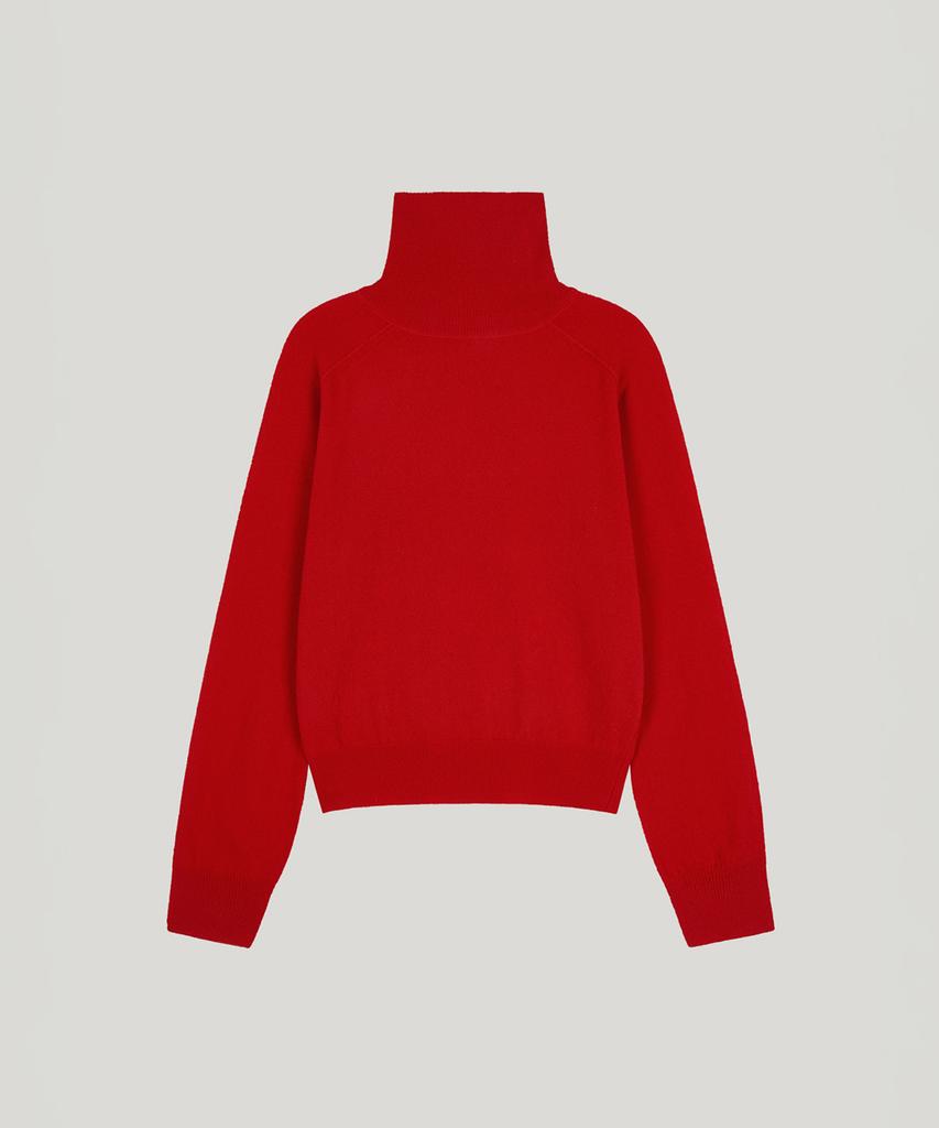 Poeteuseoul Wool Turtleneck Knit_Red