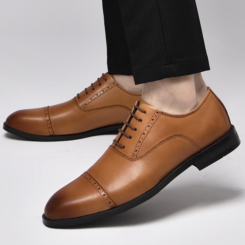 Italia Luksusmerke Mote Menn Fritidssko Sko Menn Ekte skinn Slip-on Formelle sko Håndlagde sko for menn