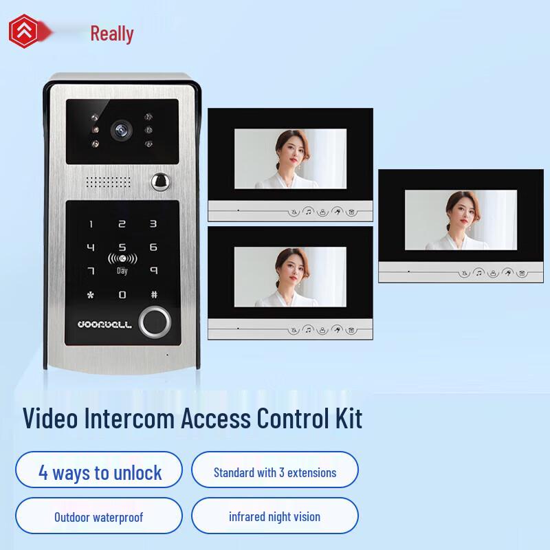 

Realand KS303 Visual Intercom 3-in-1 Access Control System CN plug (adapter included)