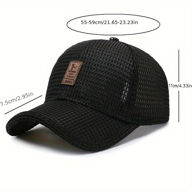 Stylish Mesh Baseball Cap - Breathable, Lightweight, Summer Essential for Men - Perfect for Dad, Fishing, Outdoor Activities