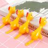 10Pcs Slingshots Chicken Finger Toy for Kids Funny Mini Flying Rubber Ducks
