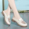 British Summer Hollow Mesh Breathable Slippers Woman 2025 Cover Toe Soft Sole Luxury Flat New Fashion Rome Slides Casual Shoes