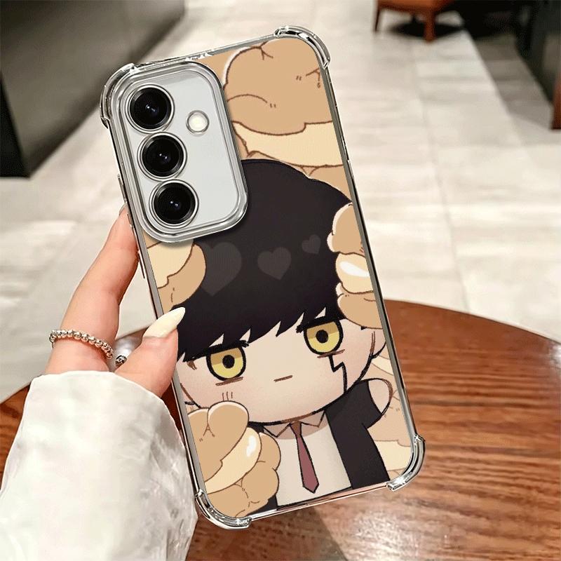 Mashle Magic And Muscles Anime Plating Phone Case For Samsung A17 A07 A37 A57 A16 A56 A15 A55 A14 A54 A13 A53 A26 A36 A25 A35 A2