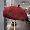 Spring and Autumn New Knitted Berets Children Show Small Faces Big Head Circumference Painter Hat Casual Versatile Newsboy Hat