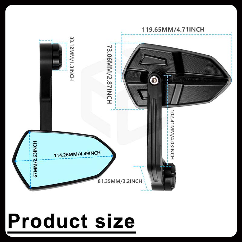 For KTM DUKE 390 Duke 790 250 125 690 890 990 1050 Super Duke1290 1390 Motorcycle Handlebar Mirror Bar End Rearview Mirror