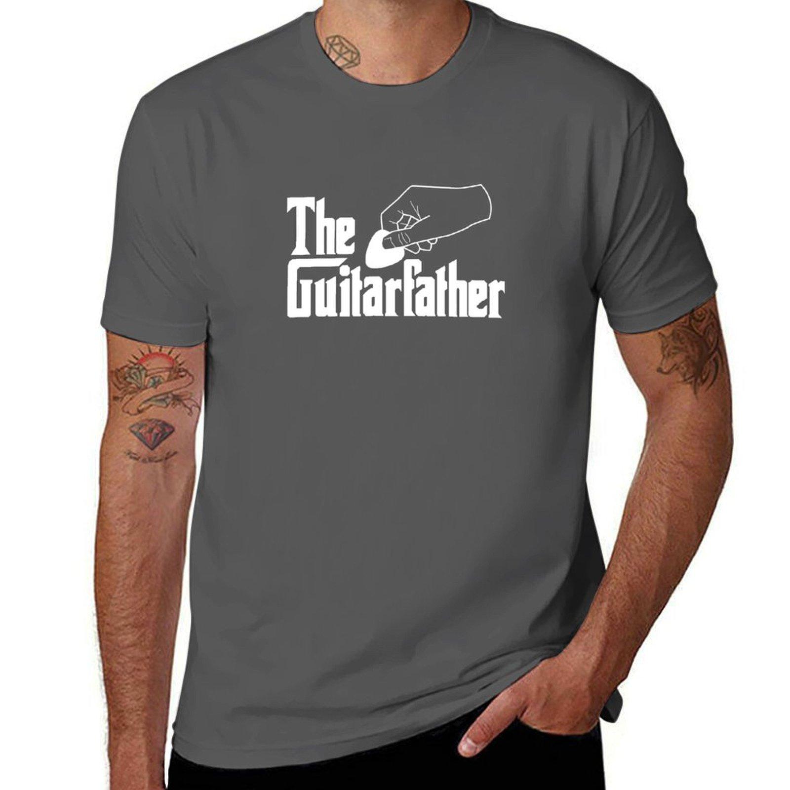 

Guitar Father The Guitarfather Musician Guitarist Dad Gift T-Shirt t shirts for man graphic funny essential t shirt T-Shirt 4XL