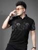 European Goods 2025 Summer New Style Lapel Short-Sleeved T-Shirt Men's Trendy Brand Printed Slim-Fit Top Men's Polo Shirt