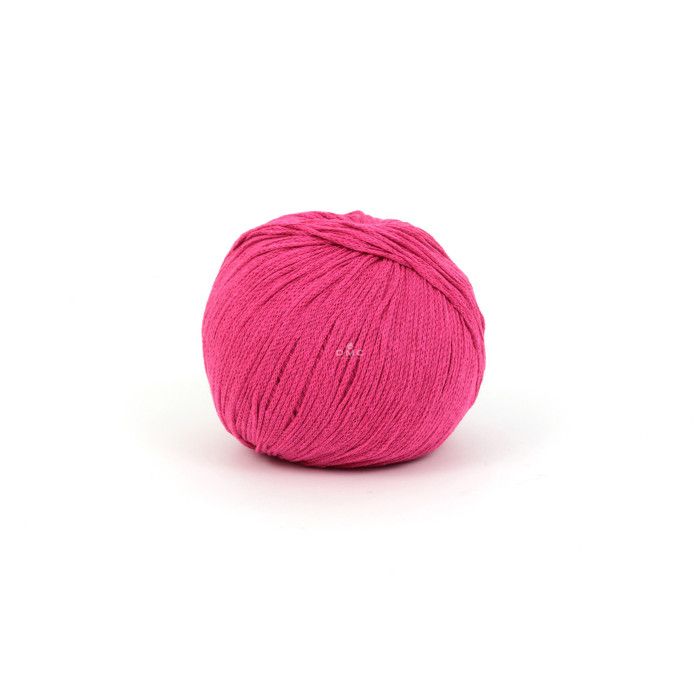 Fil Coton Recyclé Eco Vita 3mm 100g Tricot et Crochet Col. 155 rose