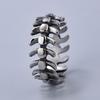 Stainless Steel Fade Resistant Dragon Bone Design High Street Retro Unisex Hip Hop Personality Ring