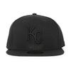 [New Era] 59FIFTY Kansas City Royals [MLB TEAM-BASIC FITTED CAPBLACKOUT] KANSAS CITY ROYALS 5950 Hat Black (7-12 (approx. 59.6 Cm)) [Used]