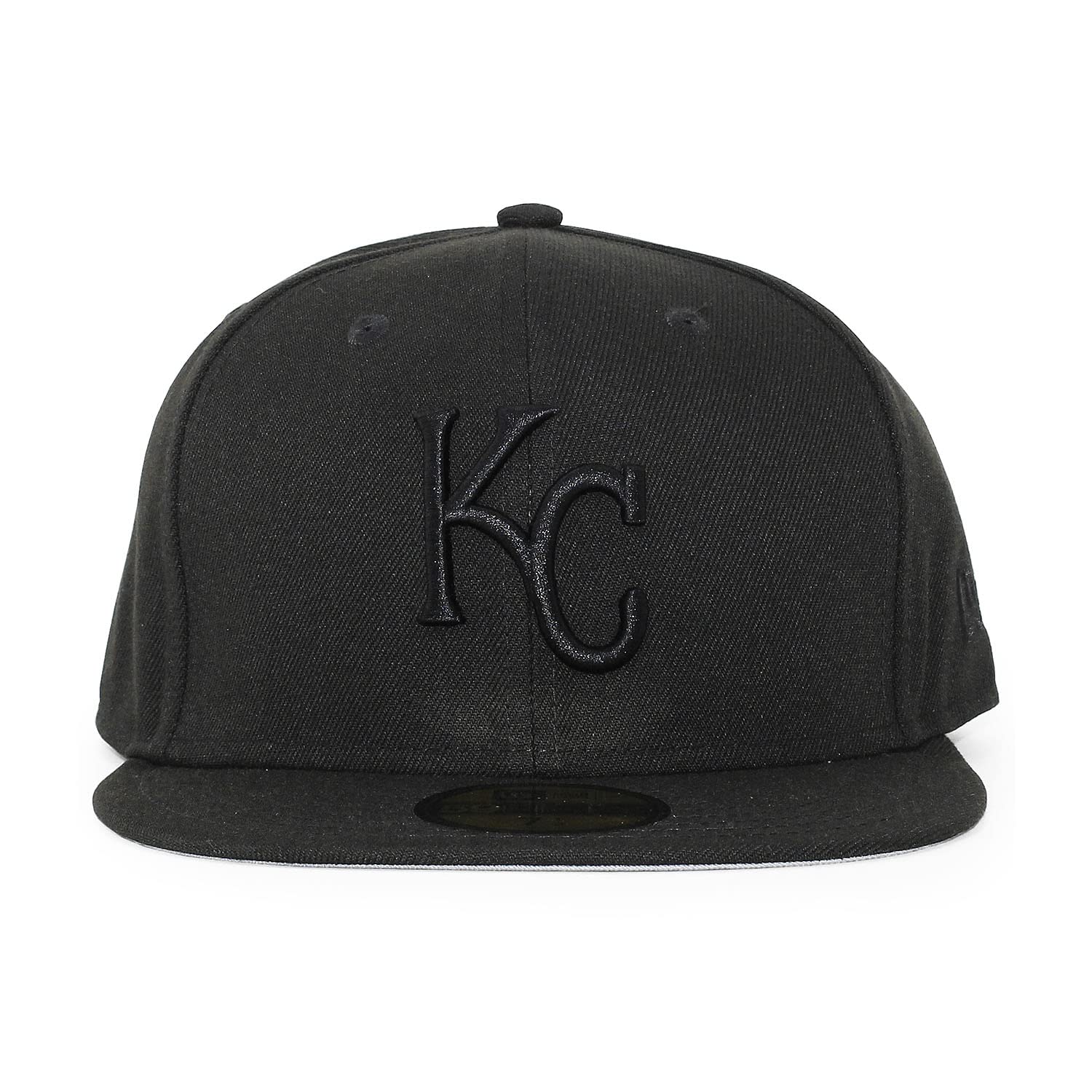 

[New Era] 59FIFTY Kansas City Royals [MLB TEAM-BASIC FITTED CAPBLACKOUT] KANSAS CITY ROYALS 5950 Hat Black (7-12 (approx. 59.6 cm)) [Used]