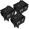 DaierTek DPST KCD4 Rocker Switch 40A 12V DC 4 Pin 2 Position Switch ON Off Toggle Switch 30A 250V AC 120V T125 KCD2 Boat Rocker Switch -3Pcs