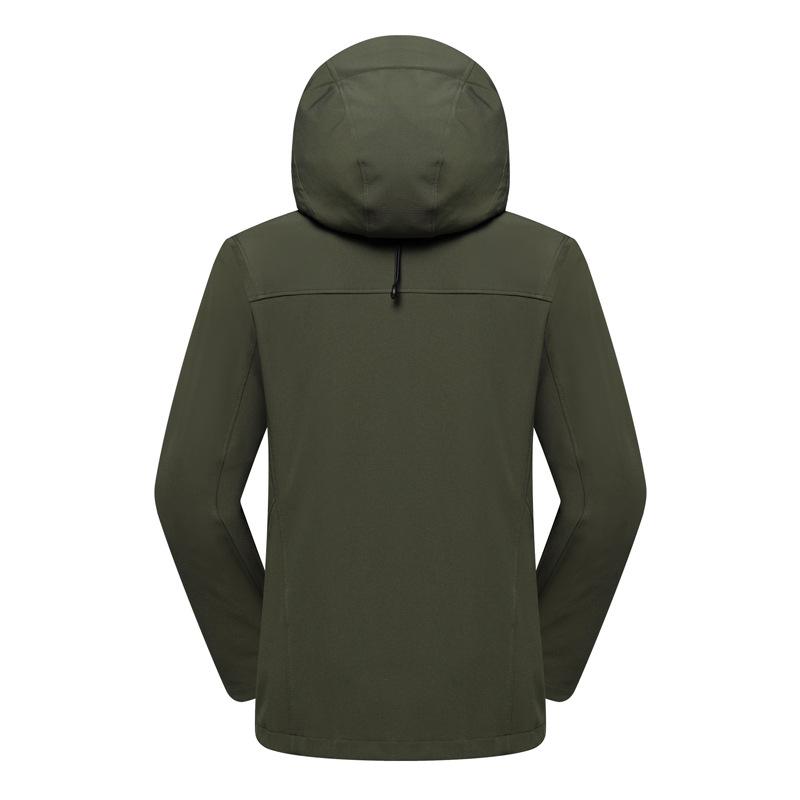 Unisex Windbreaker: Vogelhuis Softshell Jas, Fleece-Gevoerd, Waterdicht & Winddicht voor Herfst/Winter Bergbeklimmen.