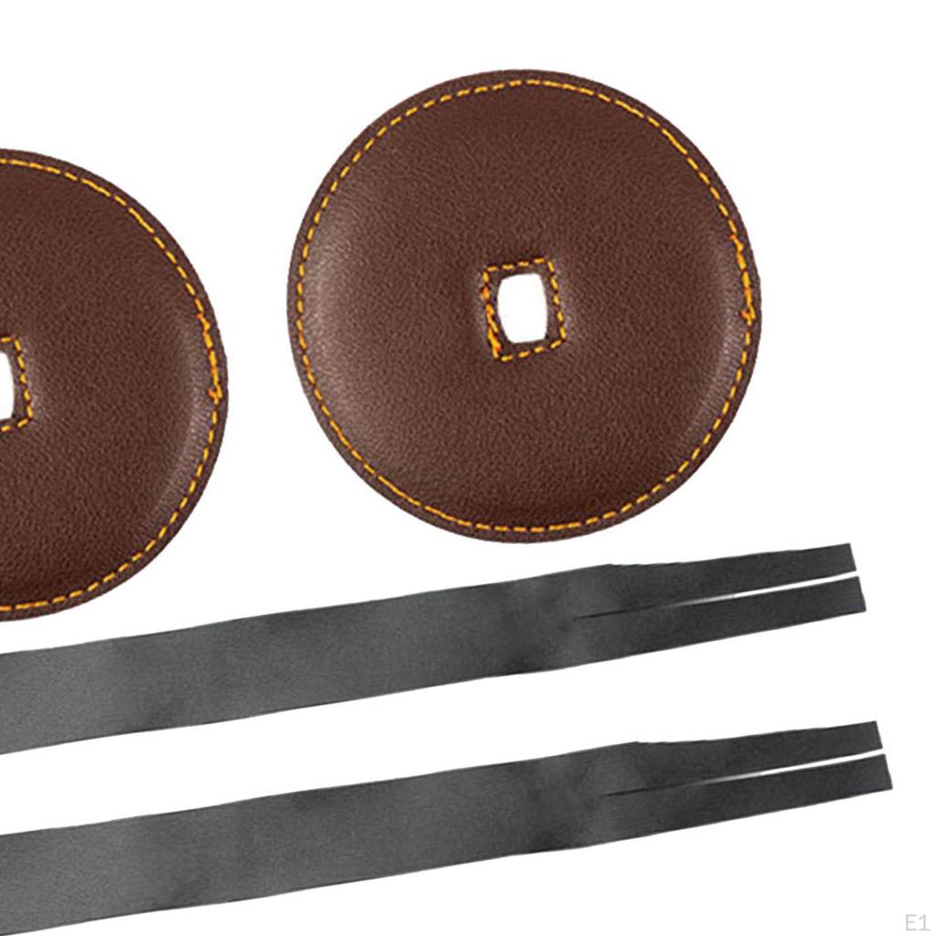 2 Pieces Cymbal Belt Strap Hand with Pads Instrument Accessory Repairment Soft