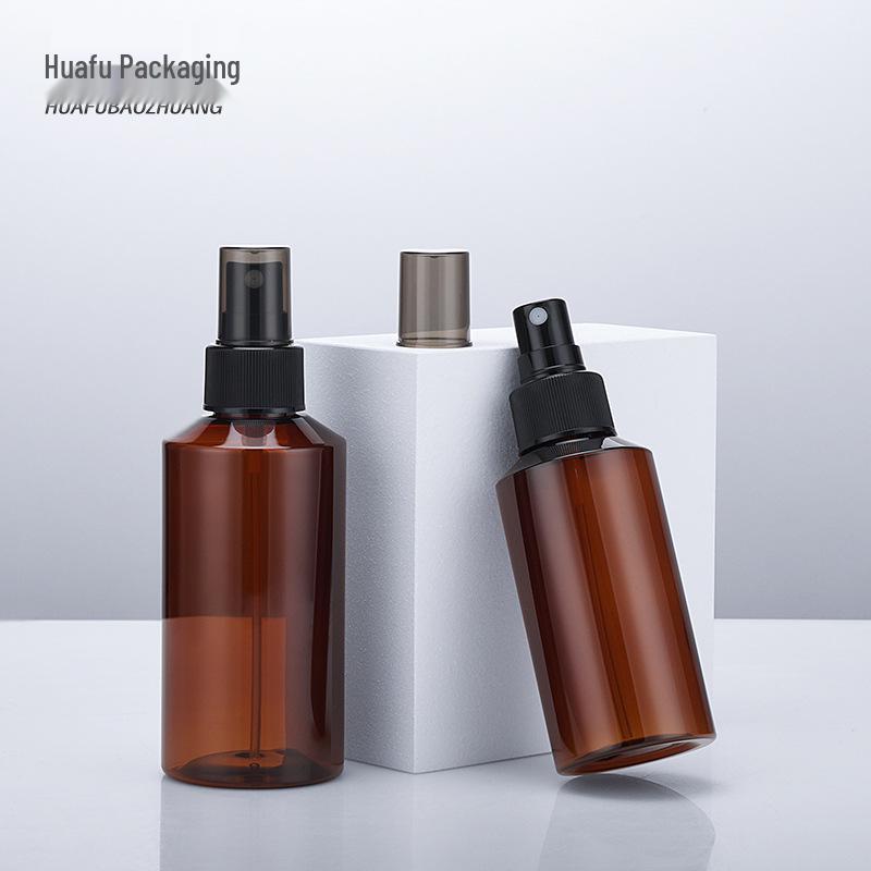 Amber Fine Mist Spray Bottle – 100/150ml PET Plastic for Cosmetics