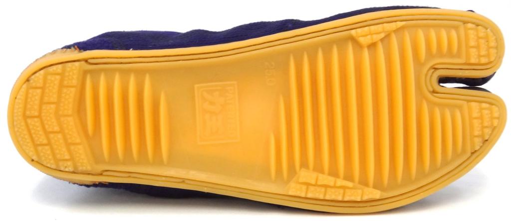 Rikio Sewn Navy T7 Tabi, Taro, 7-Sheet Kohaze, Blue, 25.5cm,