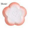 Elevated Cat Food Bowls Ceramic Pet Bowl with Raised Stand, Flower Shape Whisker Friendly Non-slip Feeding Plate for Neck Protection, Anti Slip Bowl,