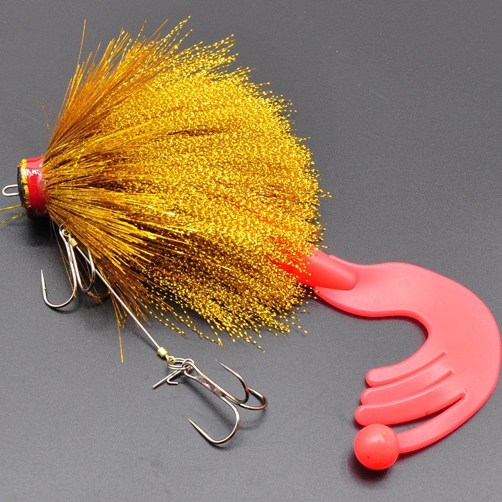 85g Deep-sea Mouse Simulation Lure Bionic Material Simulation Design Bionic Deer Hair Lure PVC colored wire Sea Fishing Bait