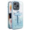 KADEM For Honor 400 Lite 5G Case Dragonfly Kickstand TPU Flowers Glitter Phone Cover