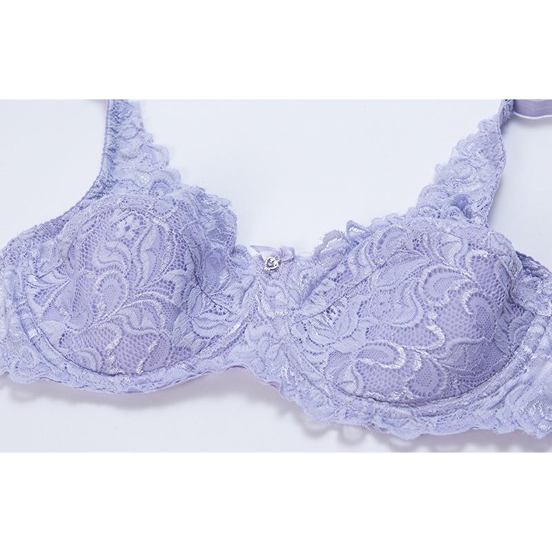Ultra Thin Lace Bra For Women Anti Glare Breathable Underwear