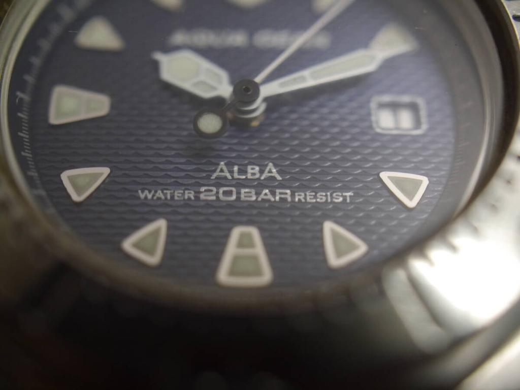 SEIKO ALBA AQUA GEAR Quartz Watch Working Condition 3-hand Women's V782-0270 (ae339)