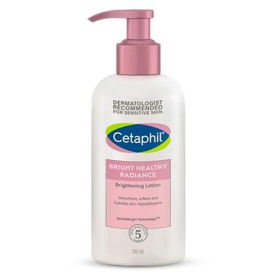 „Bright Healthy Radiance“ skaistinamasis losjonas 245 ml, dermatologų patikrintas, su niacinamidu ir jūros narcizu, mažina tamsias dėmes, lygina odos atspalvį.