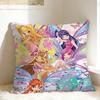 Cartoons W-winXs Clubs Pillow Case  Square Pillow Cover Funny Pillowcases For Wedding Party Home Decor