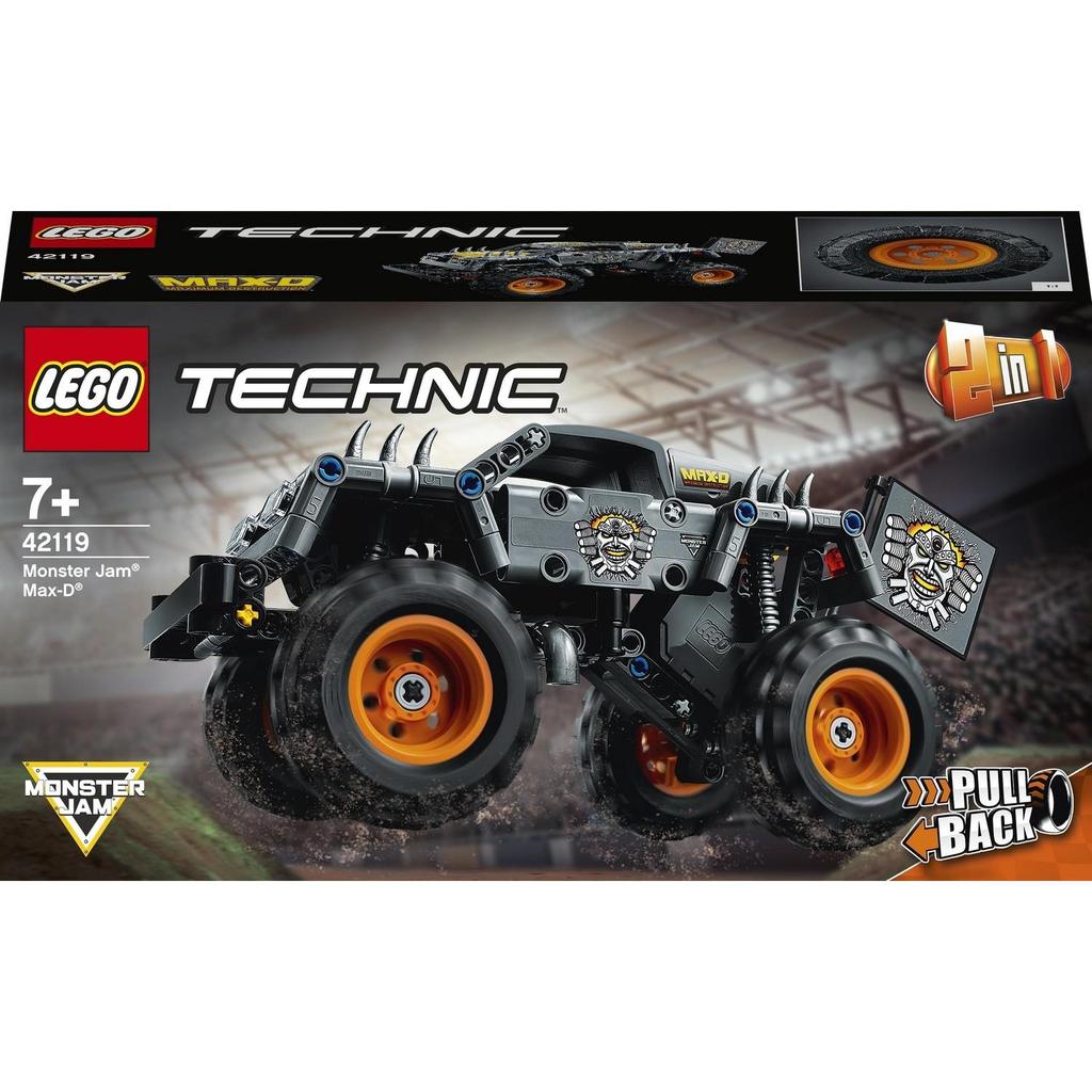 LEGO Technic Monster Jam Max-D 42119 Model Building Kit for Boys and Girls Who Love Monster Truck Toys, New (230 Pieces),Multicolor