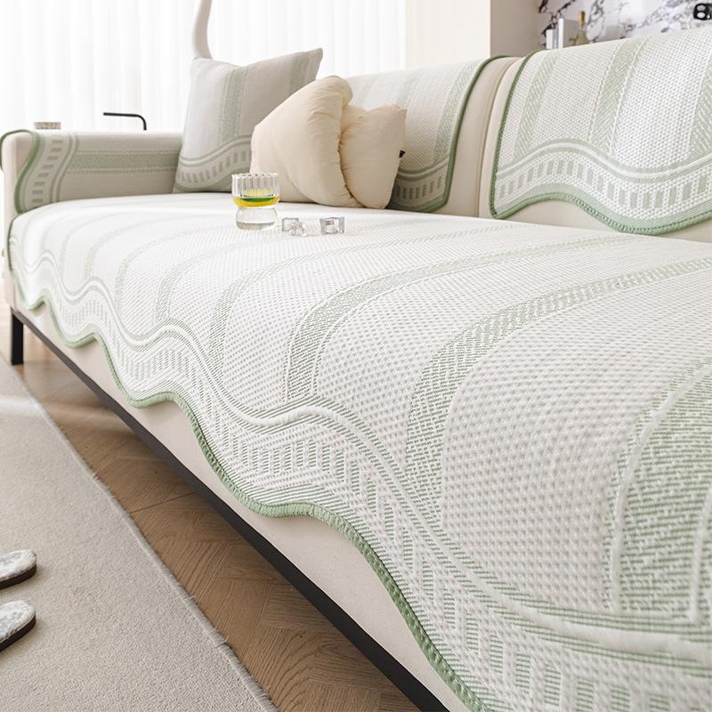 

Summer Sofa Cushion New High-End Cool Ice Silk Straight Row Sofa Mat Seat Cushion Sofa Cover Cover Cloth 70*70cm