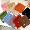 Transparent Cotton Linen Scarves Solid Color Square Handkerchief Pure Color Silk Scarf  Female