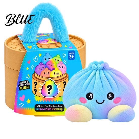 Educational Pretend Play Toy Big Mystery Dumpling Plush Toy, Cute Stuffed Steamed Bun Pillow, Soft Kawaii Food Cuddly Desktop Decor Ornament