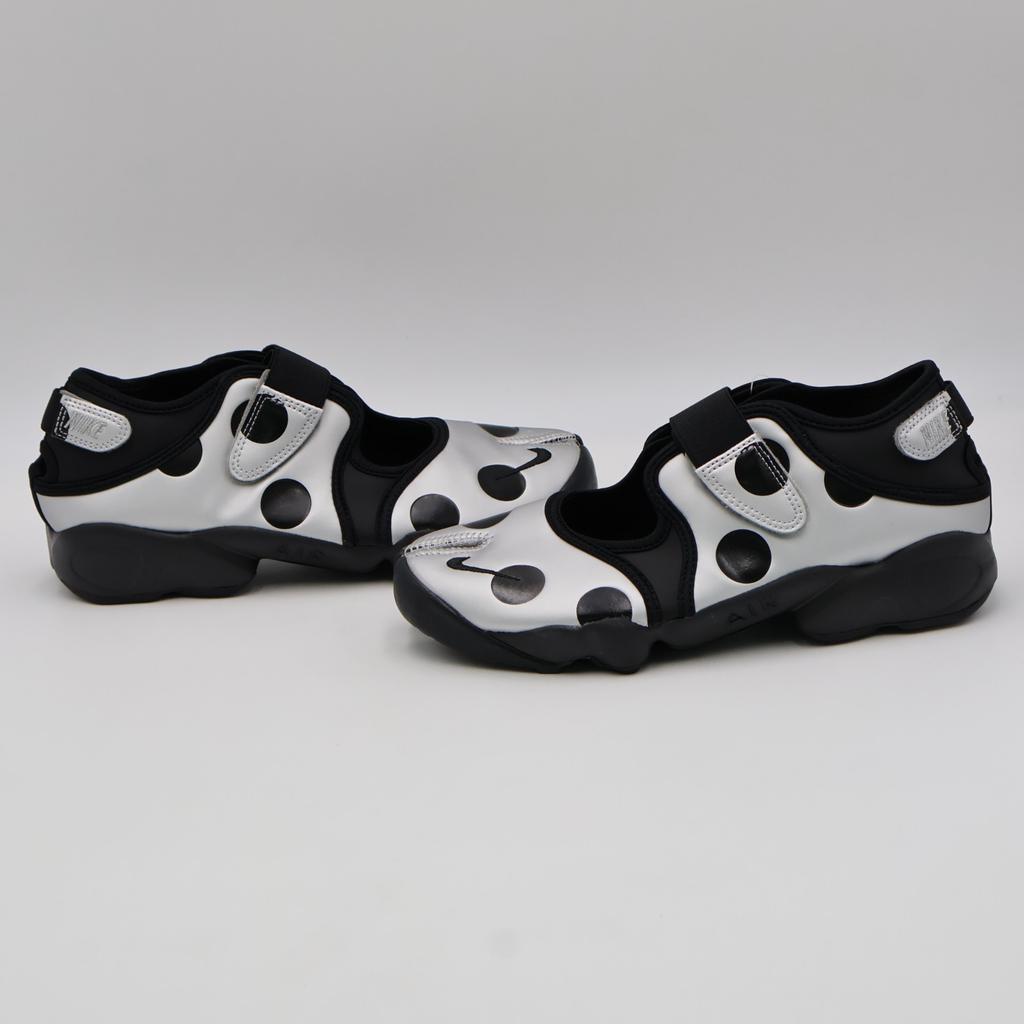 IR1226-001 Nike Air Rift "Polka Dot/Black/Metallic Silver" (Women's)