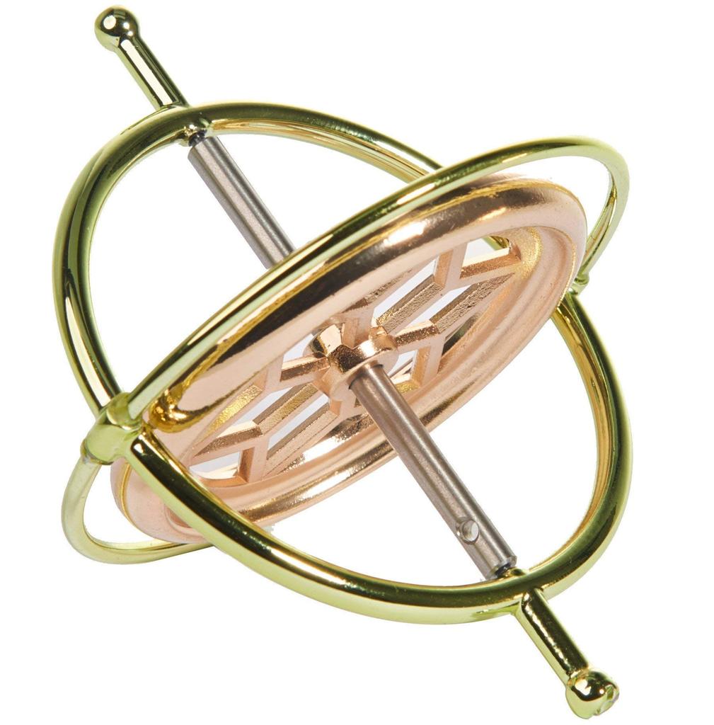 Joytech Precision Gyroscope Kill Time Metal Spinner Balance Toy JA01 Golden Anti-Gravity