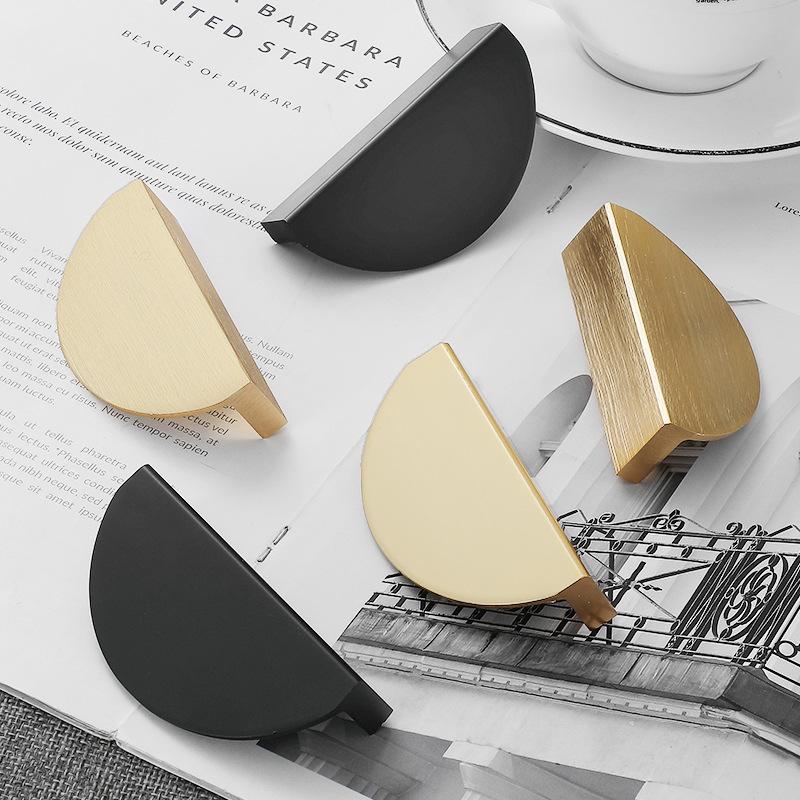 1 paio Maniglia Rotonda per Mobile Oro/Nero 100/120/150mm Pomello per Cassetto Armadio Maniglie a Tirare per Comodino Ottone Ferramenta per Porte Mobili