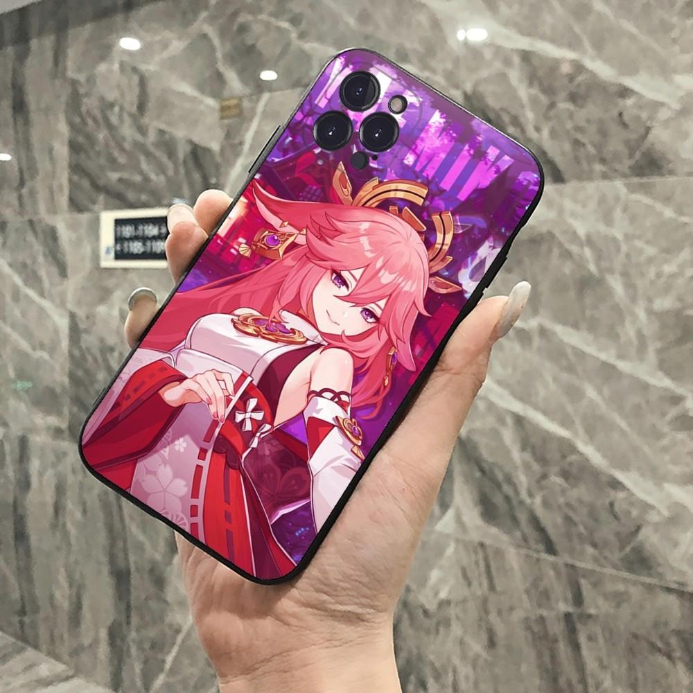 Genshin Impact Yae Miko Phone Case For IPhone 15 14 11 12 13 Mini Pro XS Max Cover 6 7 8 Plus X XR SE 2020 Funda Shell