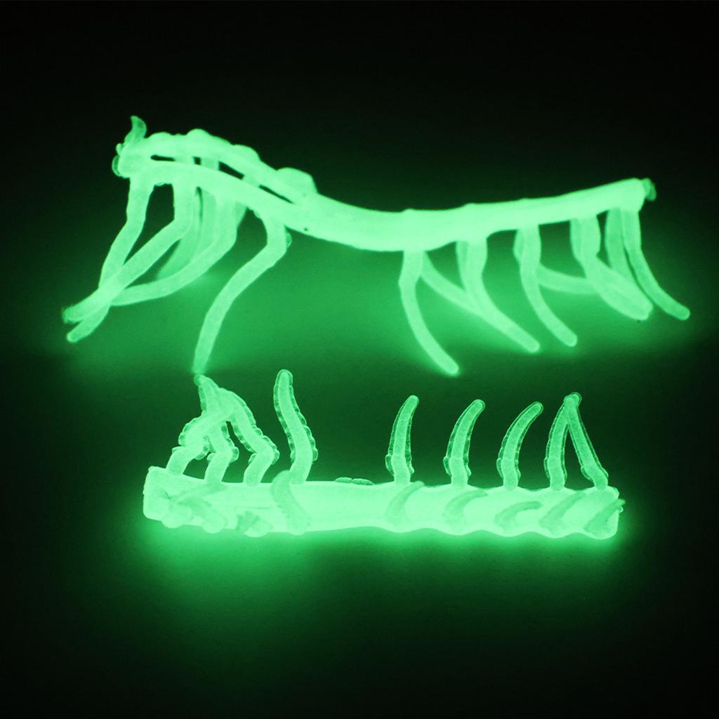 10Pcs Silicone Luminous Shrimp Lures Baits Swimming Floating Sinking Lures Simulation Prawn Shrimp Fishing Lures Baits