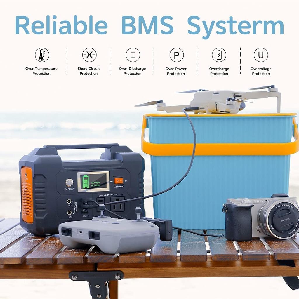 Flashfish Cheap Price 200W Outdoor Back up Solar Generator Portable Power Station Set With 60w Solar Panels