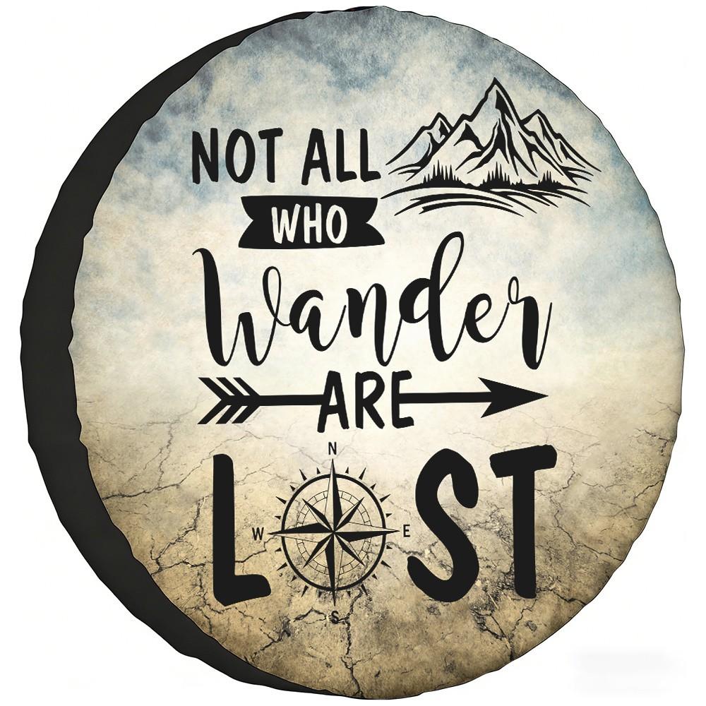 Compass Spare Tire Cover Adventure Aesthetic Waterproof Dustproof Protector for SUV