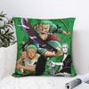 Luffy Anime Roronoa Zoro Square Pillow Case Polyester Throw Pillow Vintage Pillowcover Home Decor