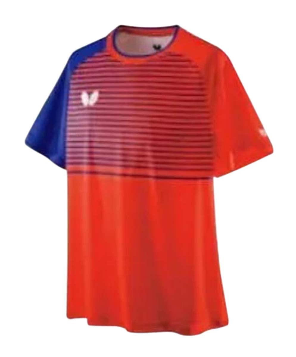

Butterfly Table Tennis Unisex Game Shirt, Linemetry Shirt, Scarlet, Small, 45630