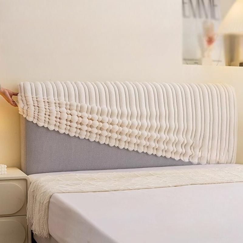 New Velvet Headboard Cover Thickened Simple Comfortable Skin Friendly All Inclusive Soft Backrest Cushion for Bedroom Headboard