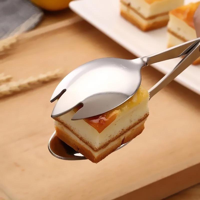 8" Non-Magnetic Stainless Steel Scissor-Style Tongs for Food, Salad, Bread, Cake, and Buffet. 10" Thickened.