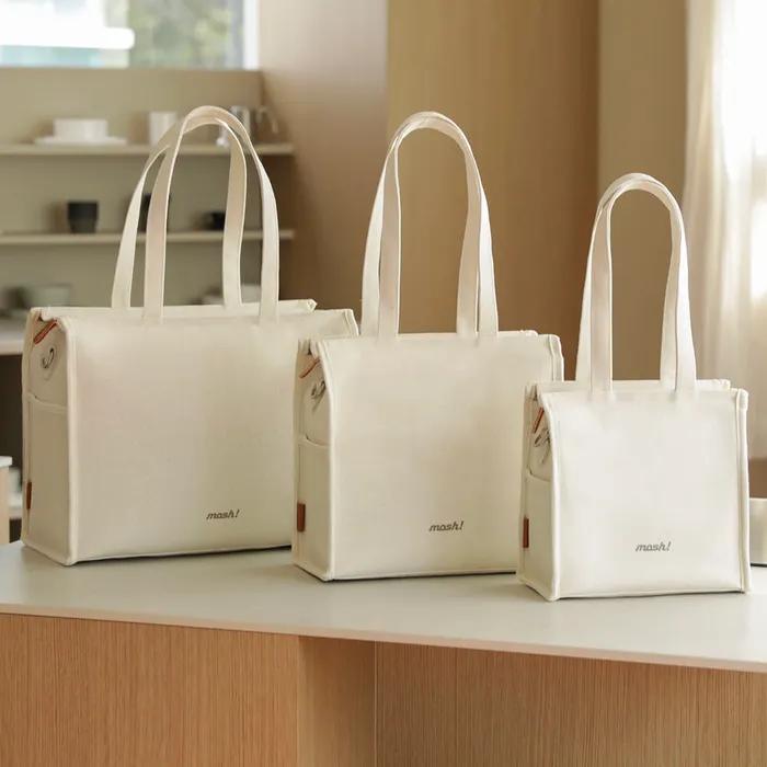 Mosh U Canvas Cooler Bag NATURAL