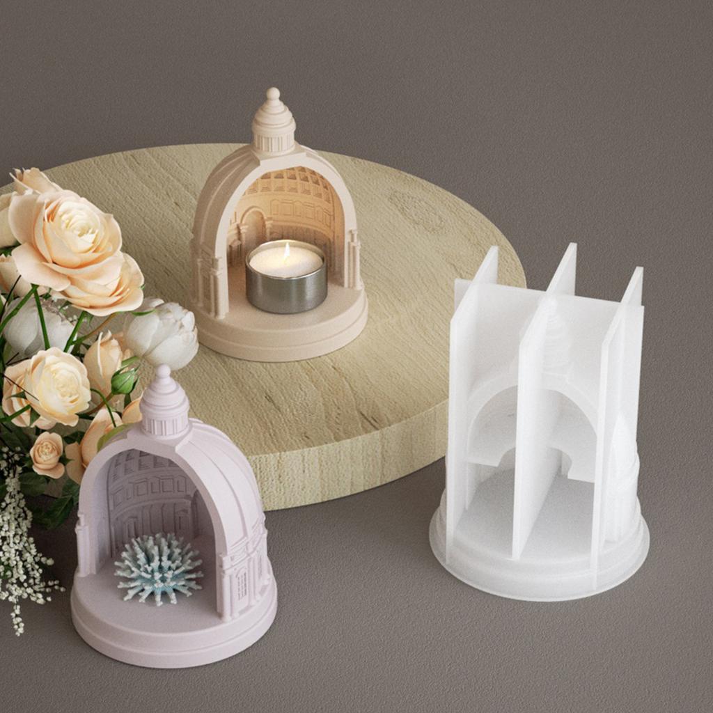 Multiple Size Castles Sturdy Silicone Mould Set Portable Accessory for Craft Supplies Candle Making Plaster Crafting