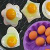 Creative Round Heart Kitchen Silicone Egg Frier Fried Oven Poach Mould Tool